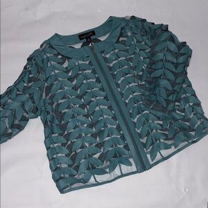 Colleen Lopez Teal Leather Jacket